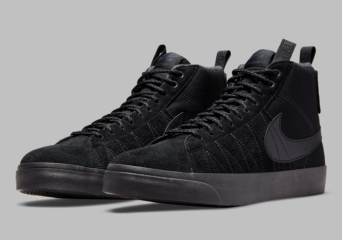 The Nike SB Blazer Mid Acclimate Appears In "Triple Black"