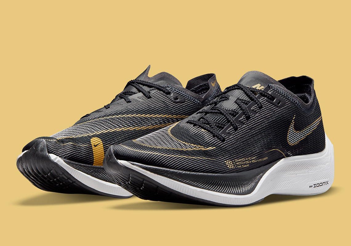 The Nike Zoom VaporFly NEXT% Appears In Black And Gold