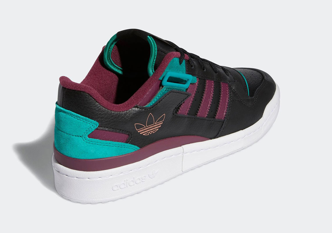 Adidas Forum Exhibit Low Core Black Victory Crimson Glory Green H01912 2