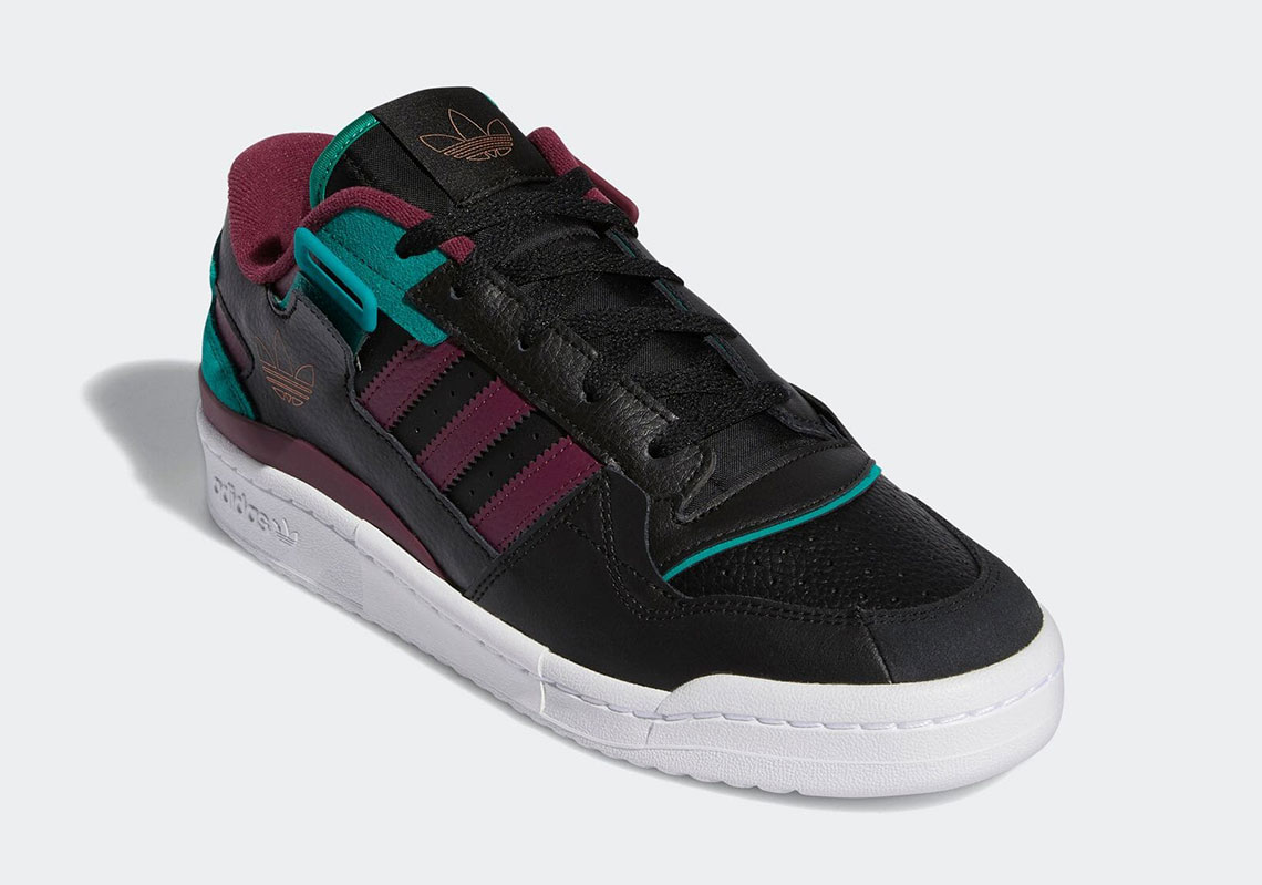 Adidas Forum Exhibit Low Core Black Victory Crimson Glory Green H01912 7