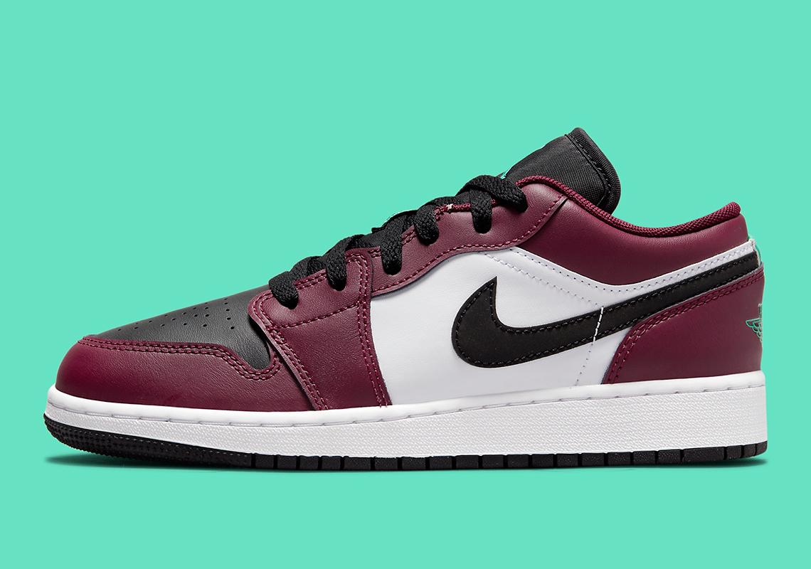 Air Jordan 1 Low Gs Dark Beetroot Roma Green Dm0589 635 2