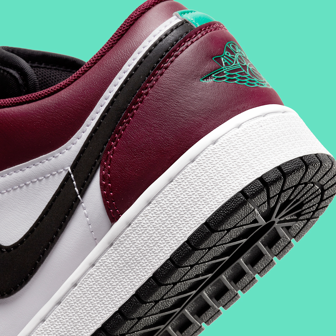 Air Jordan 1 Low Gs Dark Beetroot Roma Green Dm0589 635 3