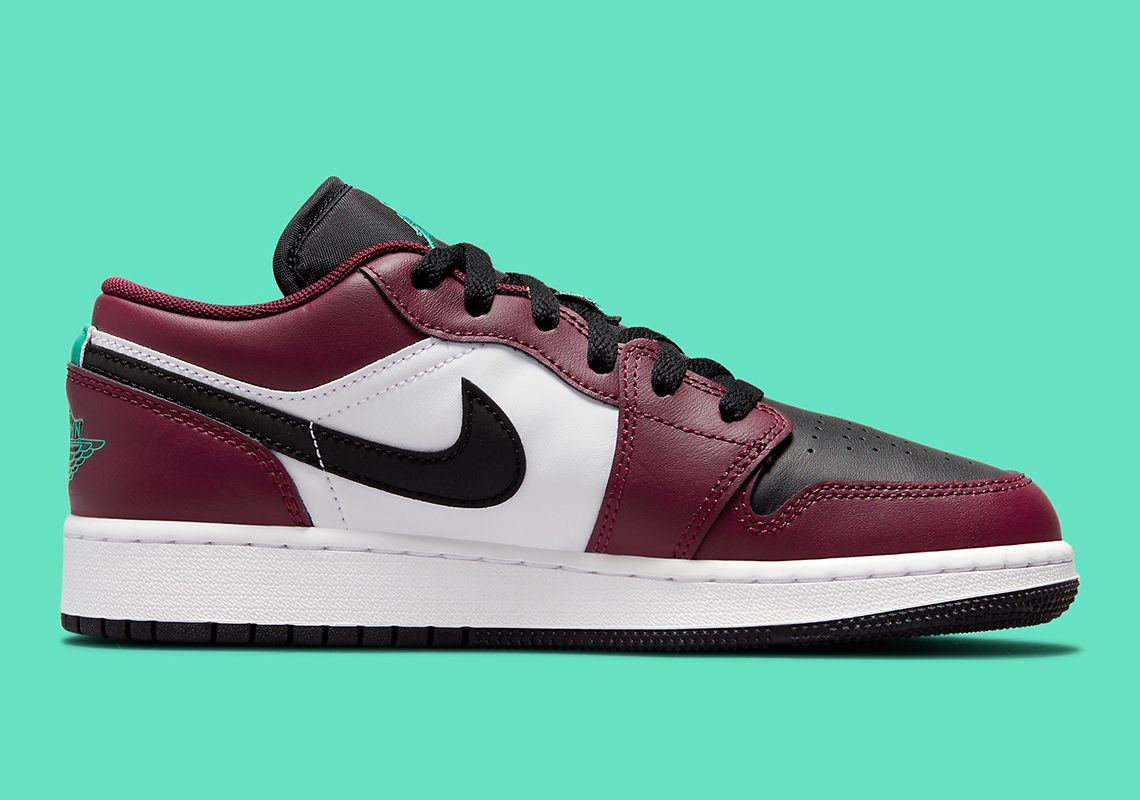 Air Jordan 1 Low Gs Dark Beetroot Roma Green Dm0589 635 4