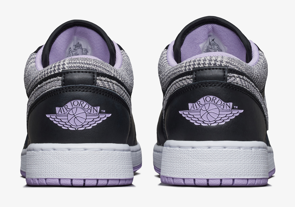 Air Jordan 1 Low Se Gs Houndstooth Lilac Dh0570 015 4