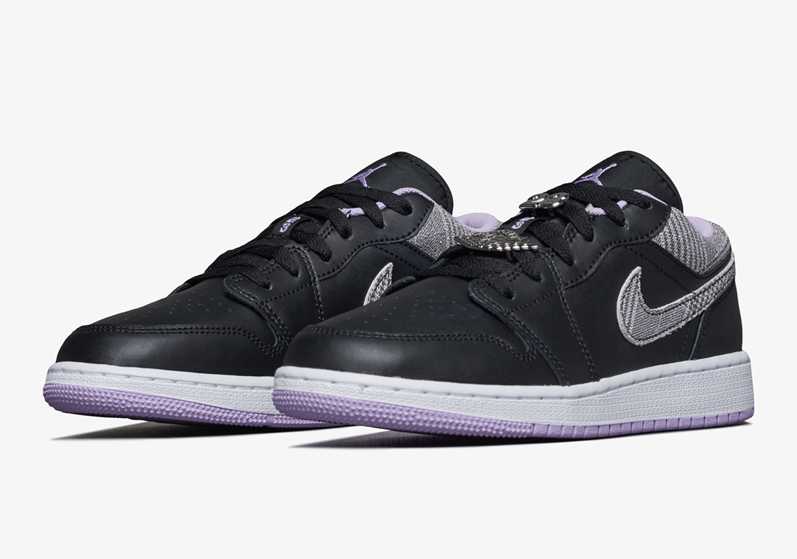 Air Jordan 1 Low Se Gs Houndstooth Lilac Dh0570 015 5