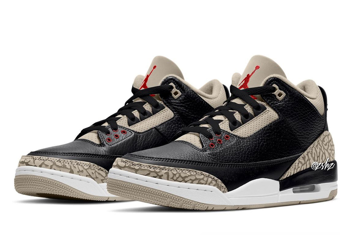 The Air Jordan 3 "Desert" Gives "Black Cements" An Aged Look