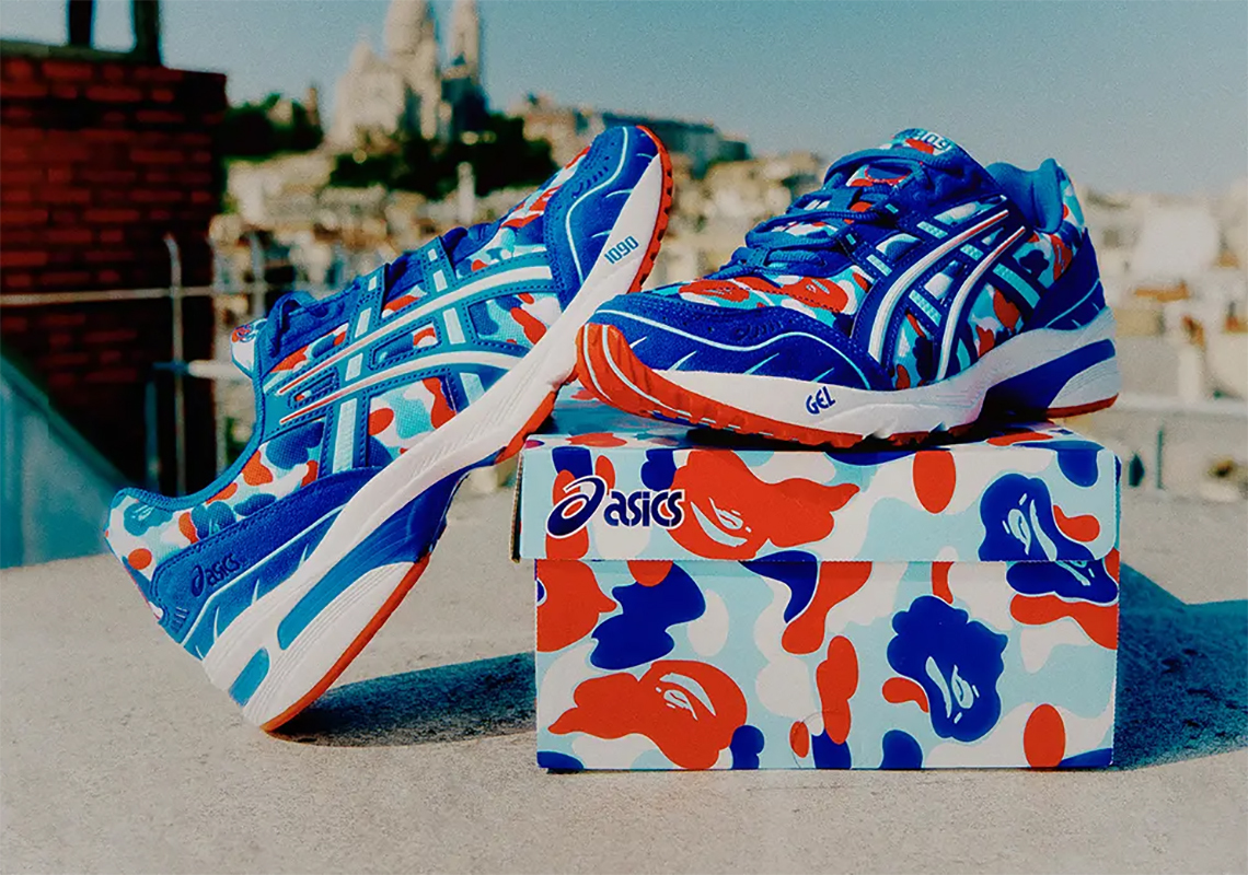 BAPE Dresses Up The ASICS GEL-1090 In “FRANCE CAMO”