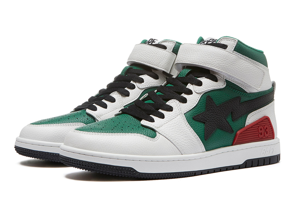 Bape Block Sta Hi White Green 3