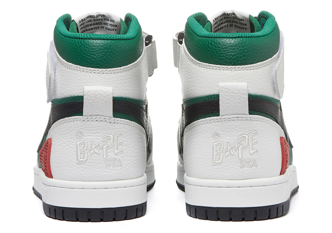 Bape Block Sta Hi White Green 5