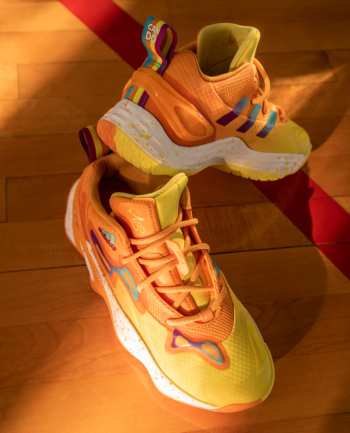 Candace Parker Adidas Exhibit Ace Low Orange Yellow 2