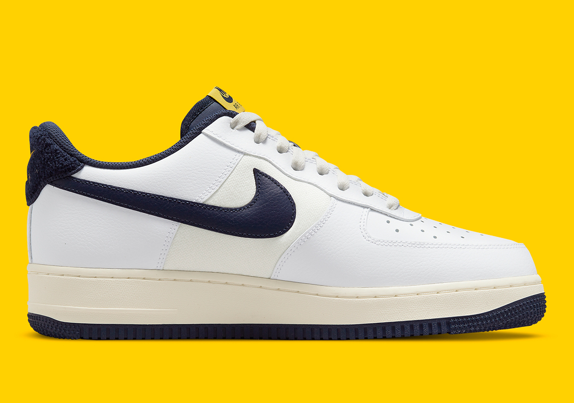 Nike Air Force 1 07 Lv8 White Navy Yellow Do5220 141 5