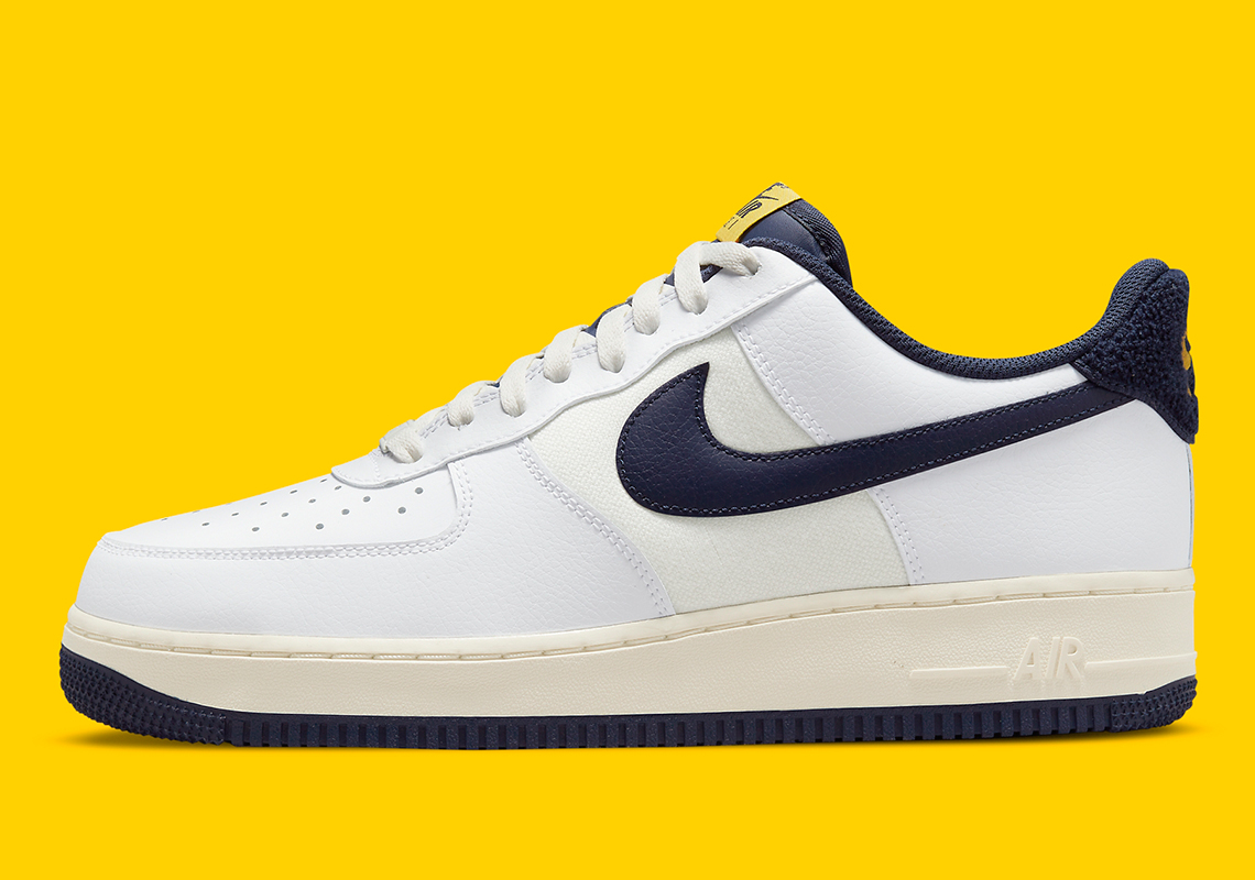 Nike Air Force 1 07 Lv8 White Navy Yellow Do5220 141 7