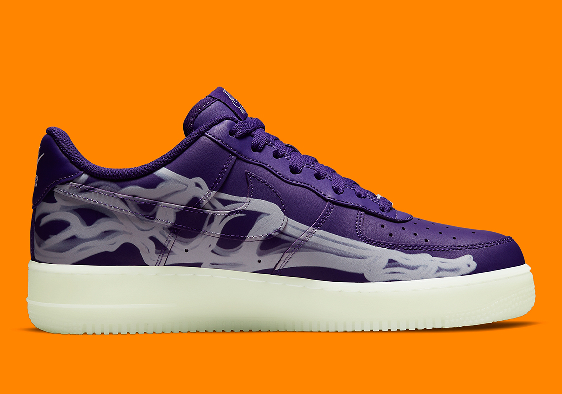 Nike Air Force 1 Low Skeleton Halloween Court Purple Cu8067 500 5