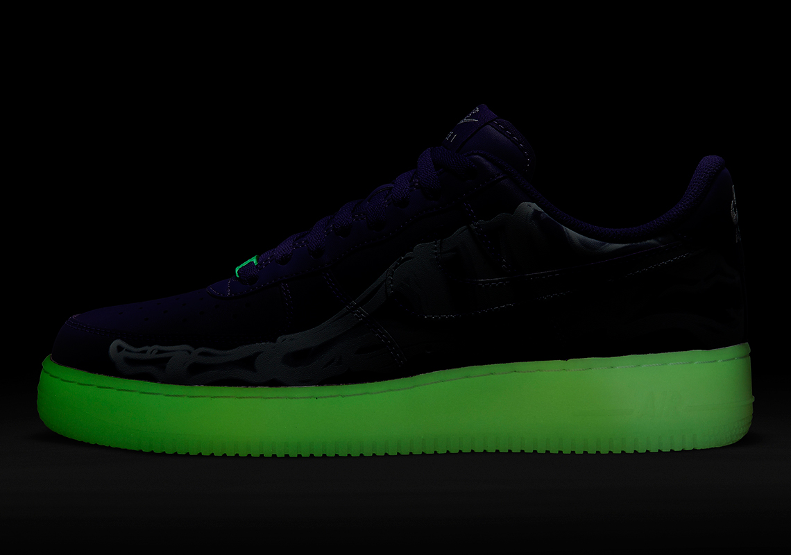 Nike Air Force 1 Low Skeleton Halloween Court Purple Cu8067 500 8