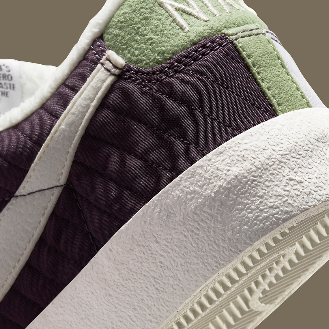 Nike Blazer Low 77 Cave Purple Medium Sail Medium Olive Rattan 3