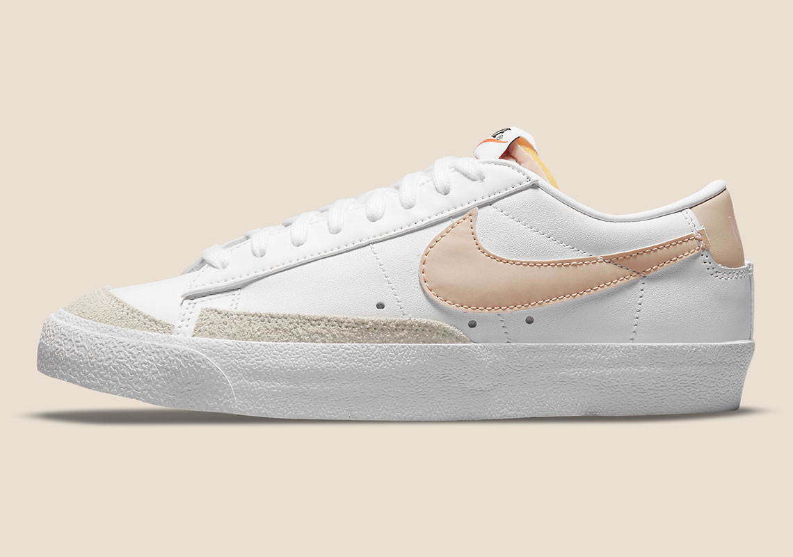 Nike Blazer Low 77 Wmns White Pale Coral Black Rattan Dc4769 106 1