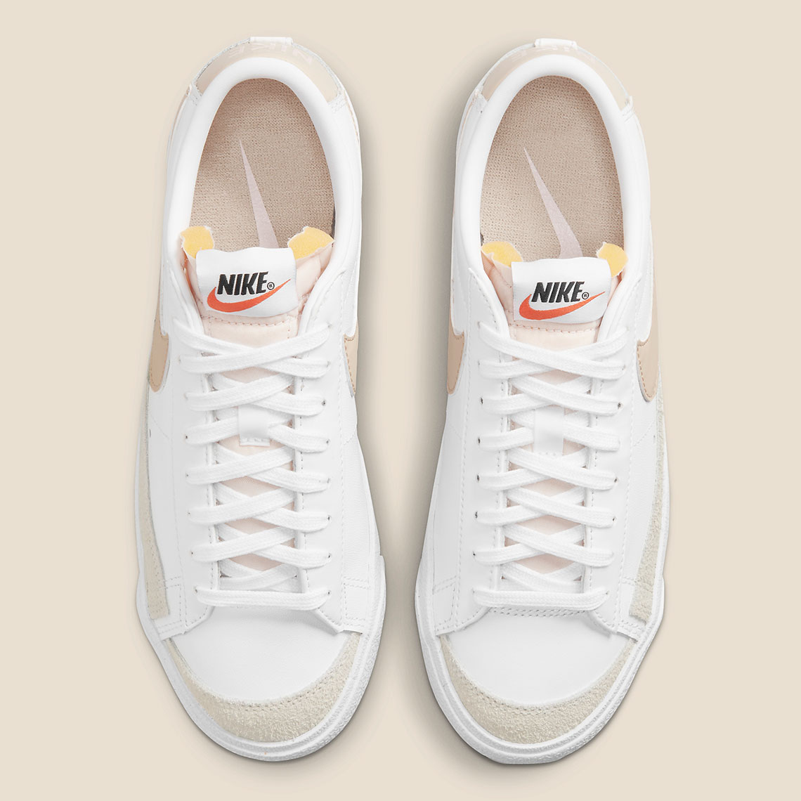 Nike Blazer Low 77 Wmns White Pale Coral Black Rattan Dc4769 106 3