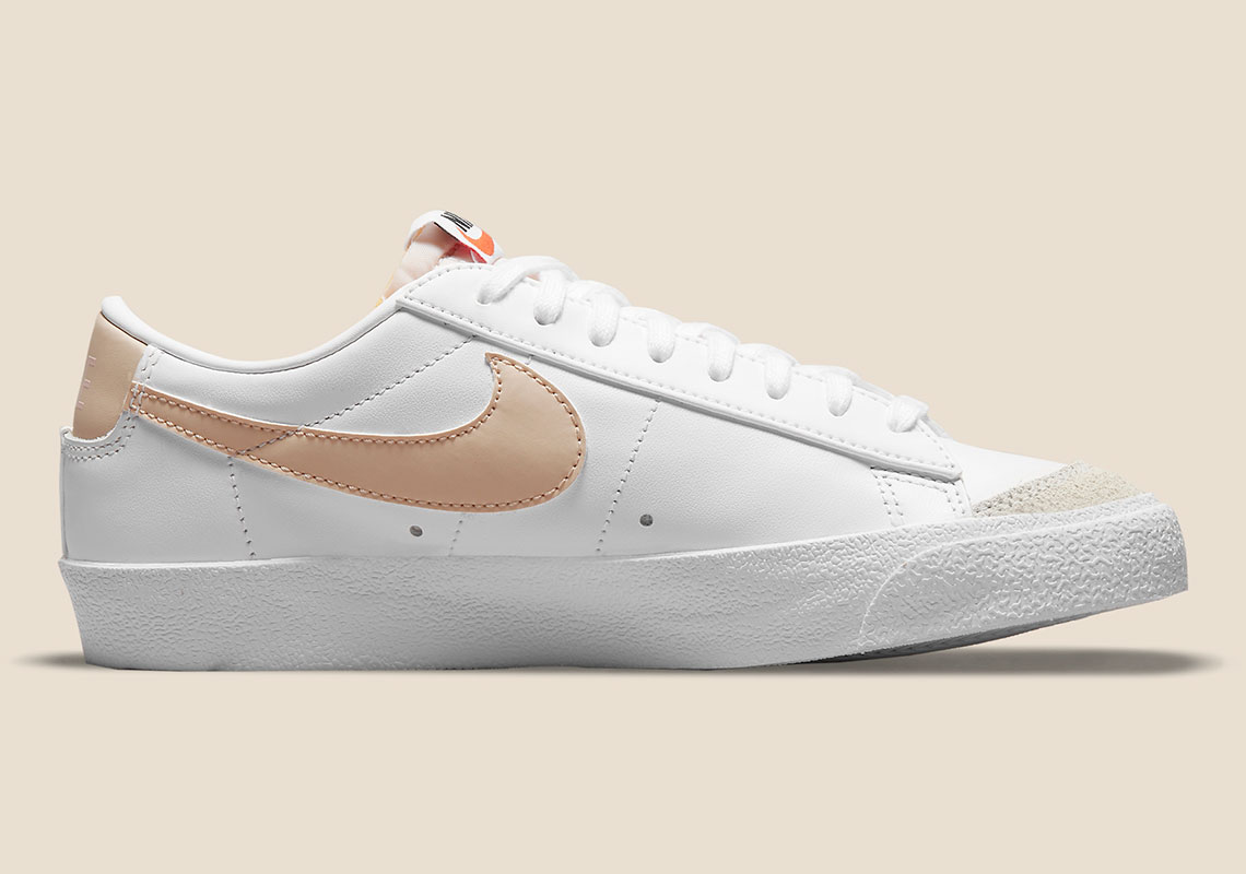 Nike Blazer Low 77 Wmns White Pale Coral Black Rattan Dc4769 106 7