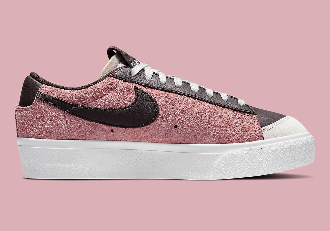 Nike Blazer Low Platform Pink Glaze Light Bone Summit White Dark Cinder Dm9471 600 3