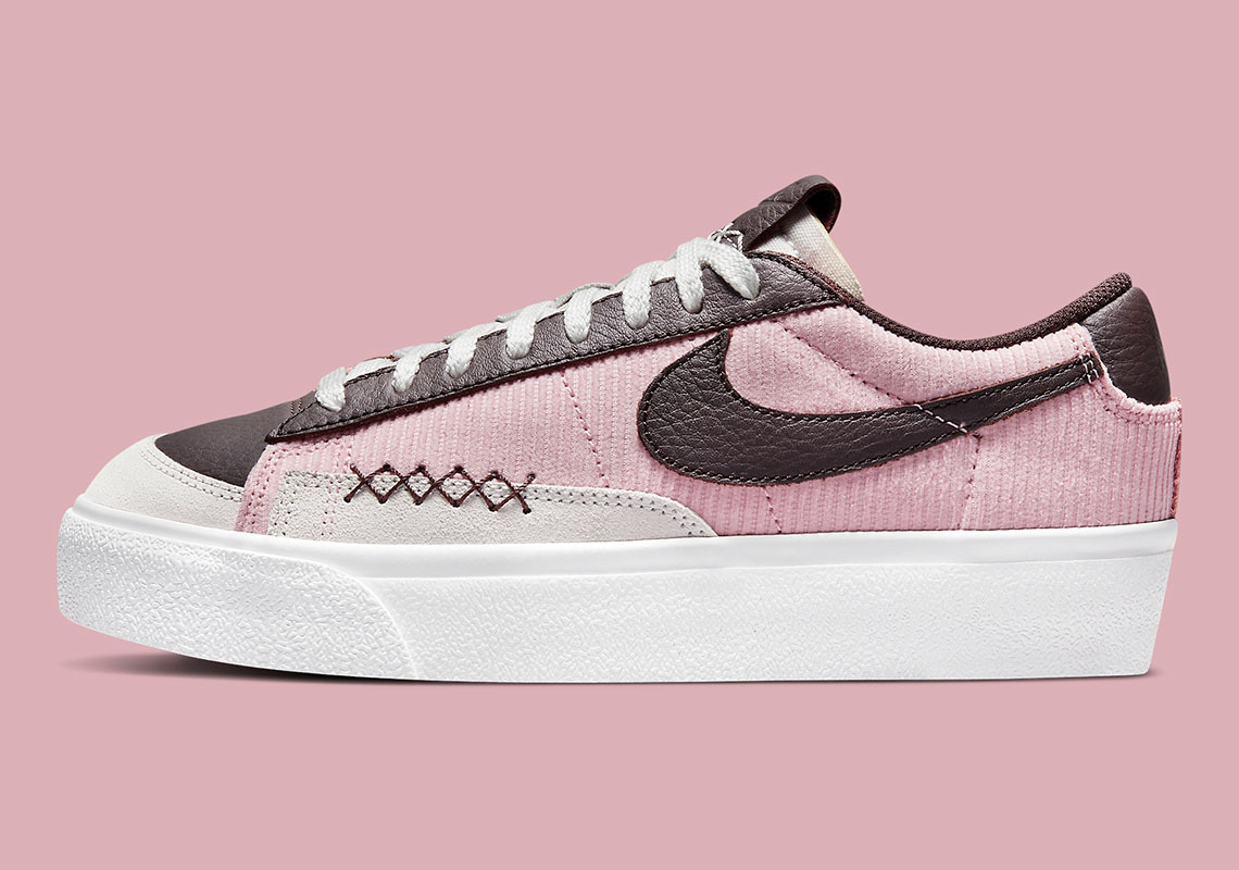 Nike Blazer Low Platform Pink Glaze Light Bone Summit White Dark Cinder Dm9471 600 4