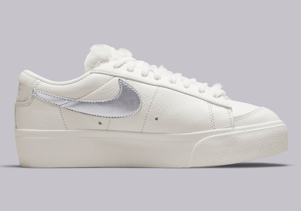 Nike Blazer Low Platform Sail Metallic Silver Do8993 100 7