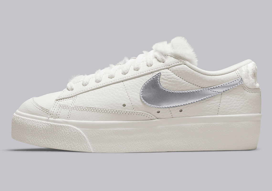 Nike Blazer Low Platform Sail Metallic Silver Do8993 100 8