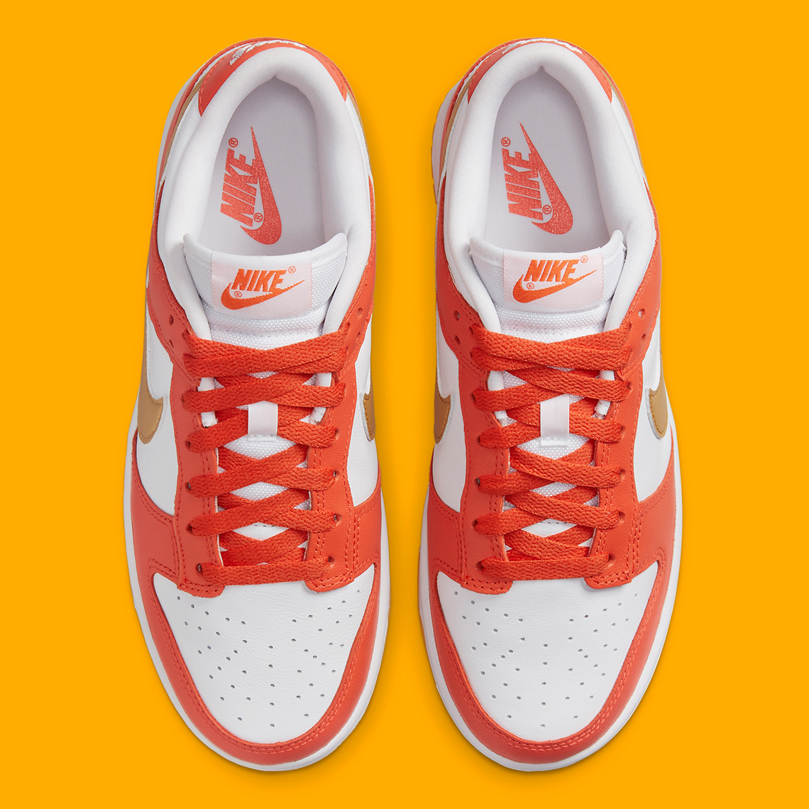 Nike Dunk Low Orange Yellow Gold Dq4690 800 1