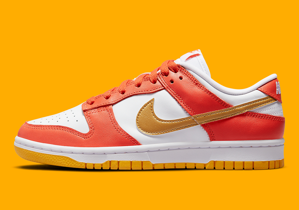 Nike Dunk Low Orange Yellow Gold Dq4690 800 2