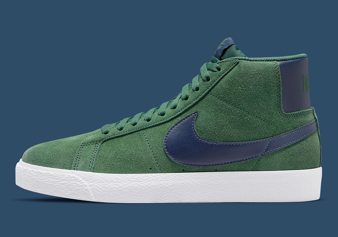 Nike Sb Zoom Blazer Mid Noble Green Midnight Navy Noble Green 864349 302 1