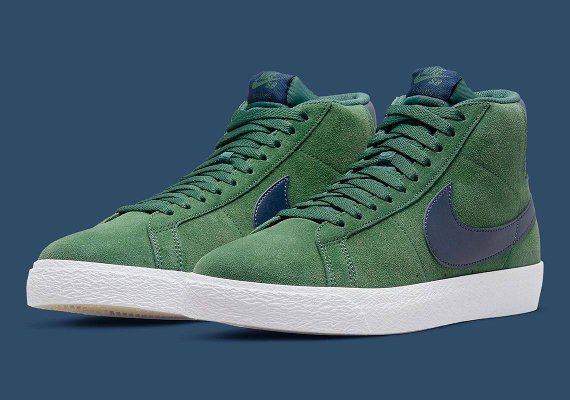 Lush Green Suede Covers This Nike SB Zoom Blazer Mid