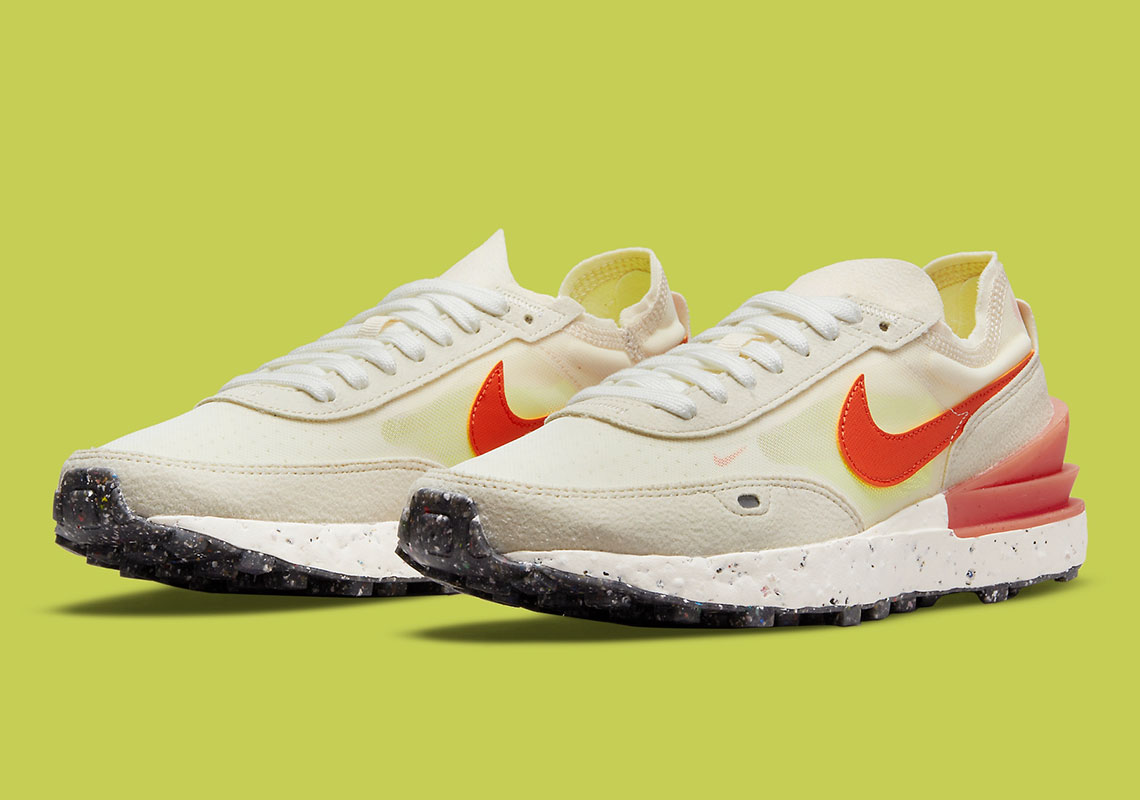 Refreshing Hits Of Crimson Brighten Up This Nike Waffle One Crater