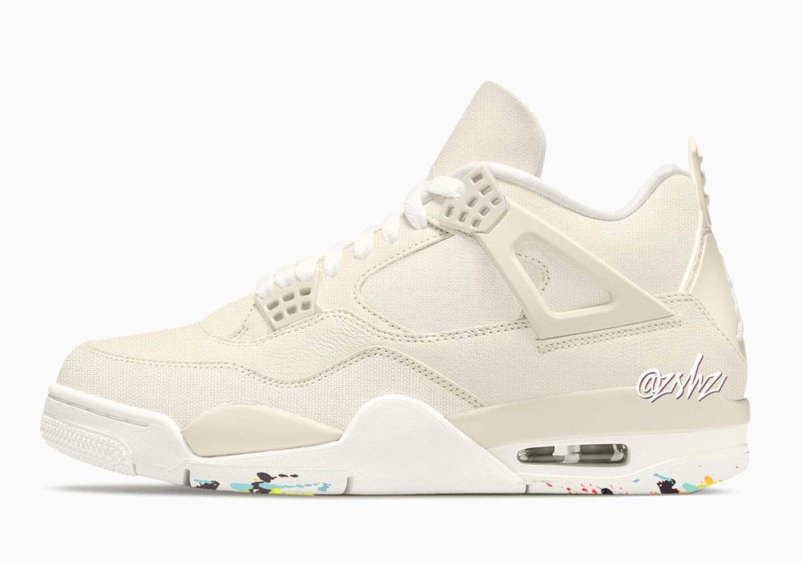 Air Jordan 4 Blank Canvas Dq4904 100