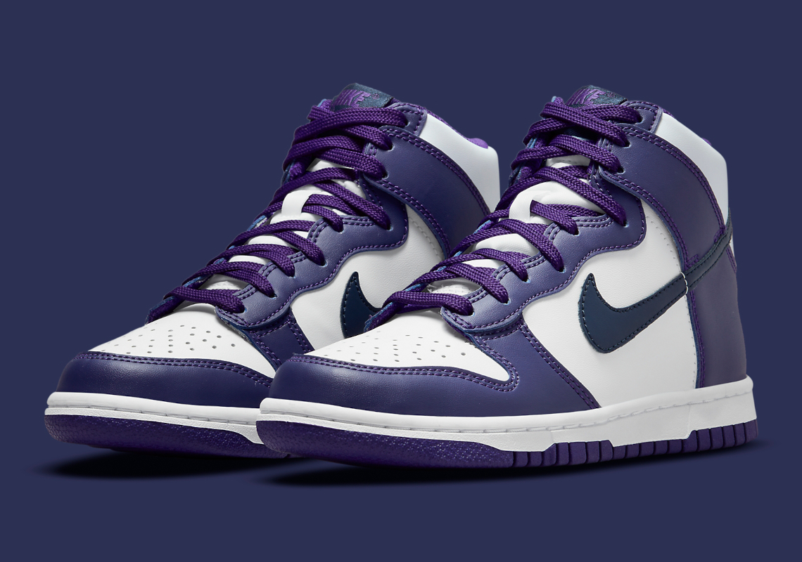 Navy And "Court Purple" Land On The Nike Dunk High