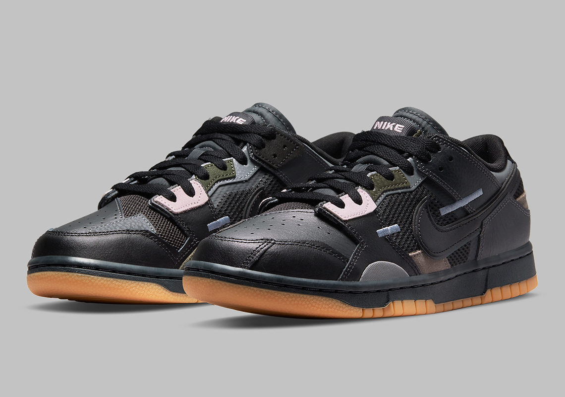 Nike's Repurpose-Driven Dunk Low Scrap Appears In Classic Black/Gum