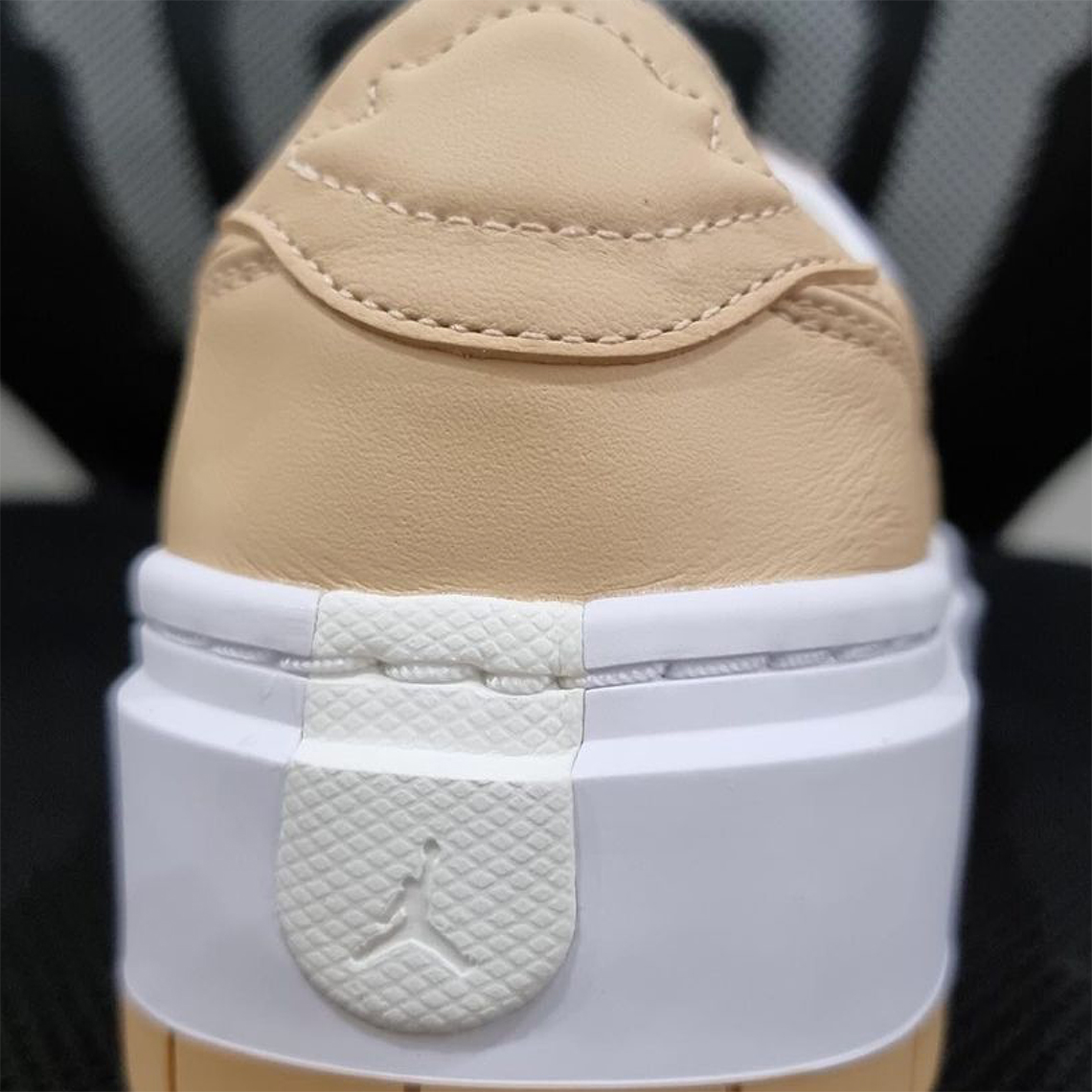 Air Jordan 1 Low Platform Tan White 2