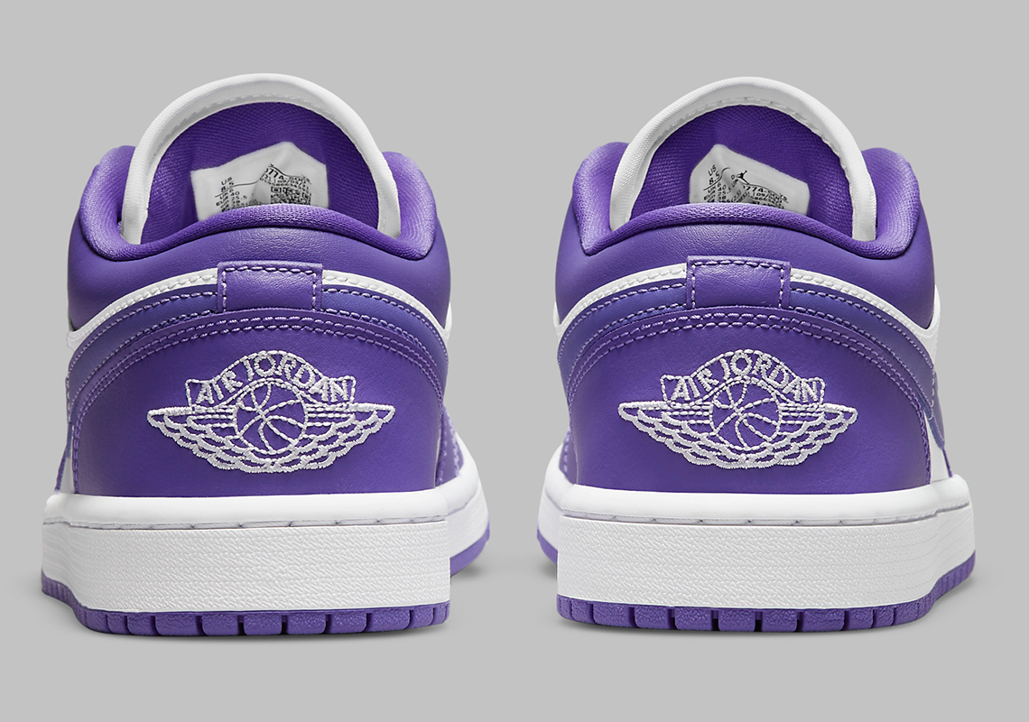 Air Jordan 1 Low Womens Psychic Purple Atomic Green White Dc0774 500 6