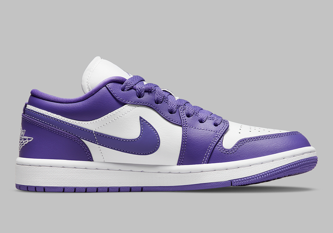 Air Jordan 1 Low Womens Psychic Purple Atomic Green White Dc0774 500 8