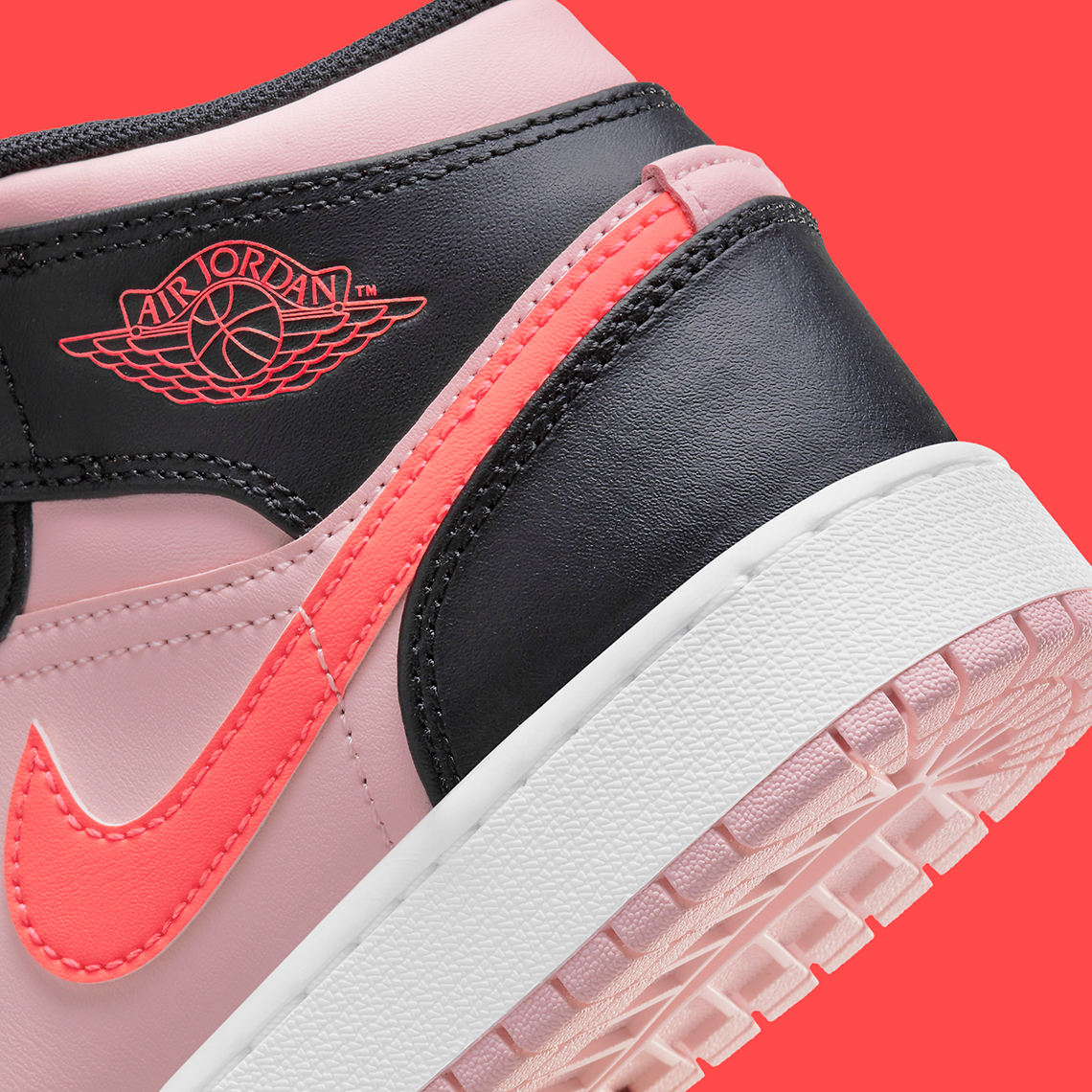 Air Jordan 1 Mid Gs Black Crimson Pink 554725 604 8