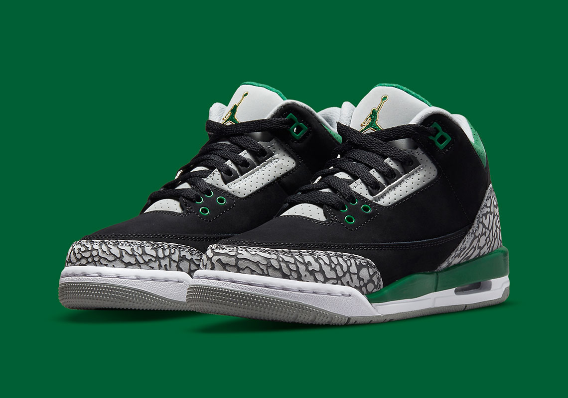 Air Jordan 3 Gs Pine Green 398614 030 1