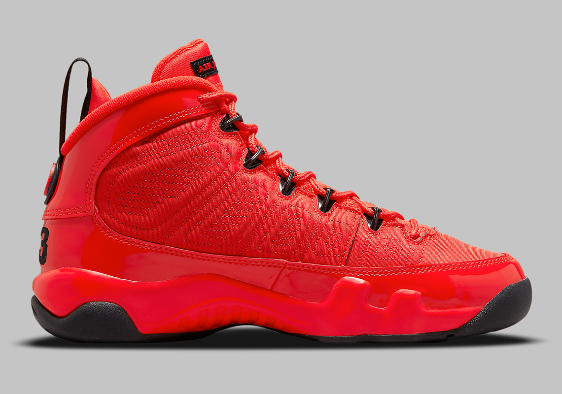 Air Jordan 9 Bg Chile Red Black 302359 600 6