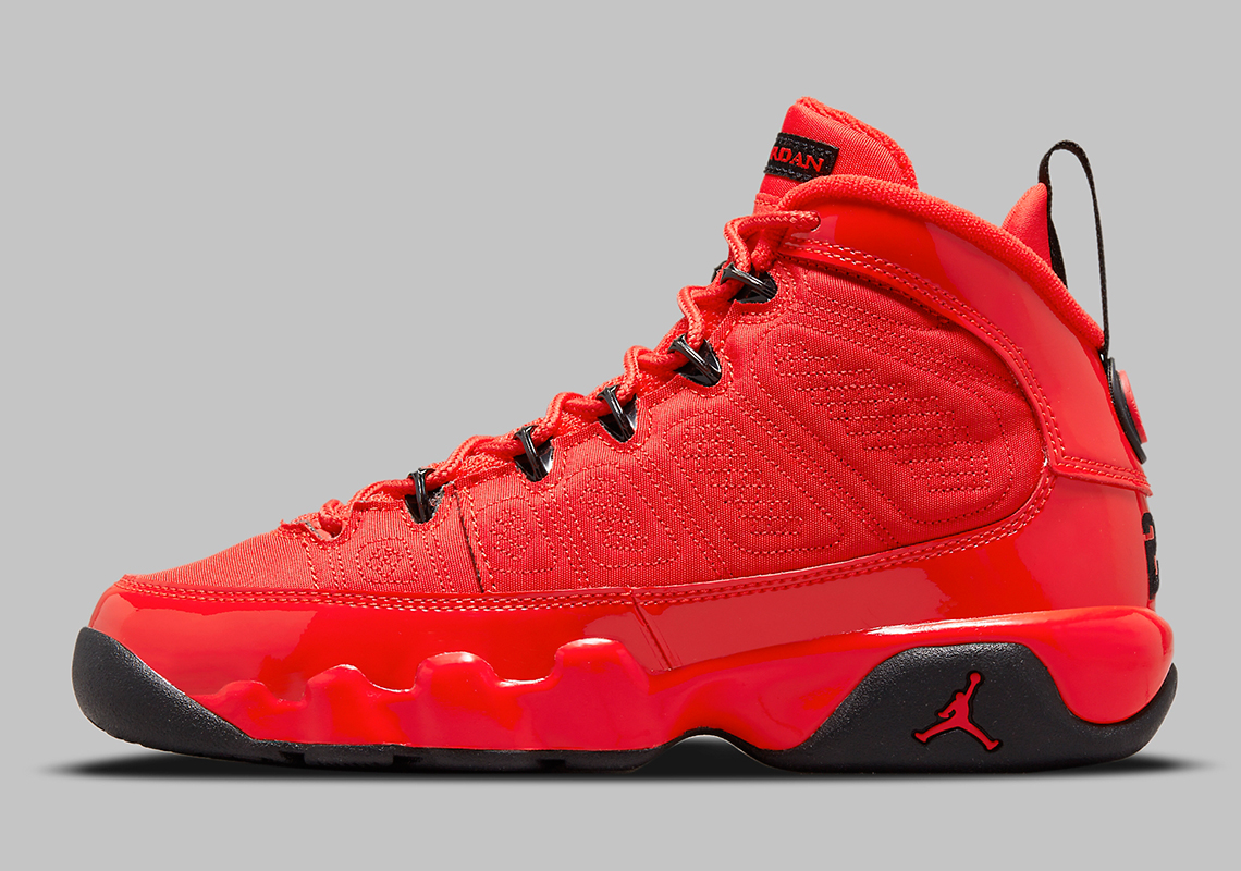 Air Jordan 9 Bg Chile Red Black 302359 600 7