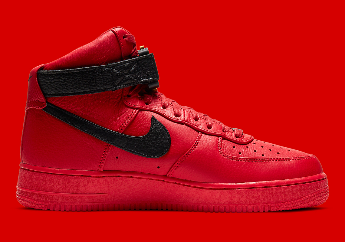 Alyx Studio Nike Air Force 1 High Black Red Cq4018 601 3