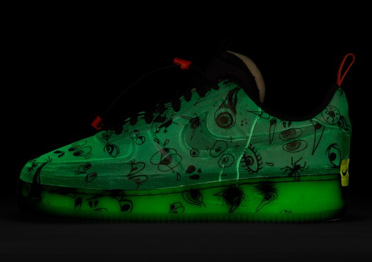 The Nike Air Force 1 Experimental Goes Full Glow-In-The-Dark For Halloween