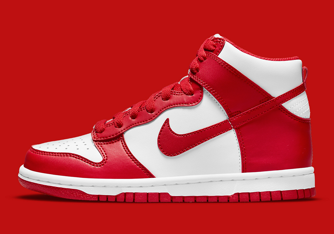 Nike Dunk High Gs University Red White Db2179 106 1