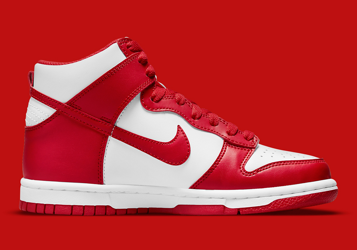 Nike Dunk High Gs University Red White Db2179 106 6