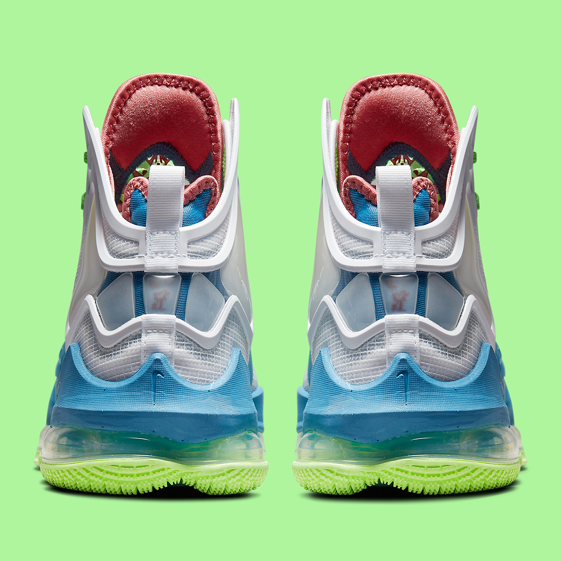 Nike Lebron 19 Dutch Blue Pomegranate Lime Glow White Dc9339 400 5