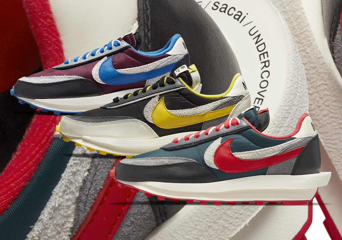 Official Images Of UNDERCOVER's sacai x Nike LDWaffle Collaborations