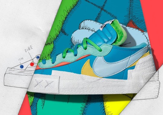 Where To Buy The KAWS x sacai x Nike Blazer Low “Neptune Blue”