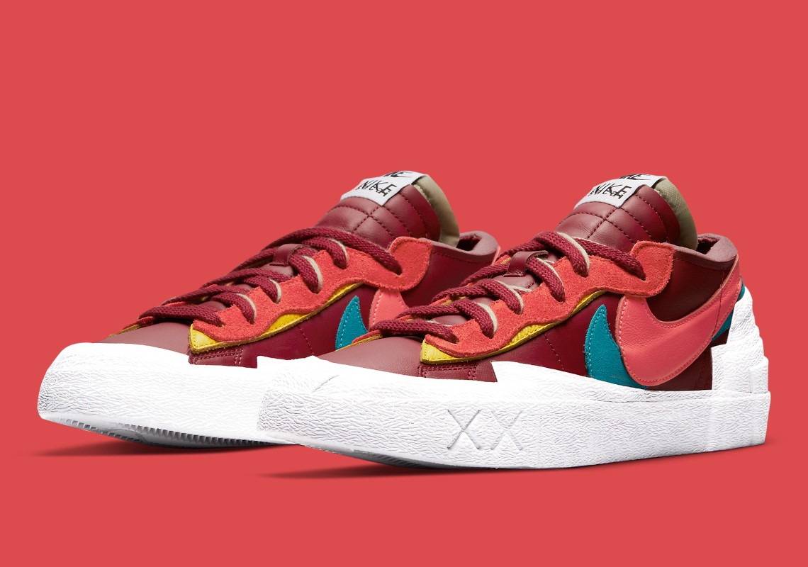 Kaws Sacai Nike Blazer Low Team Red Dm7901 600 6