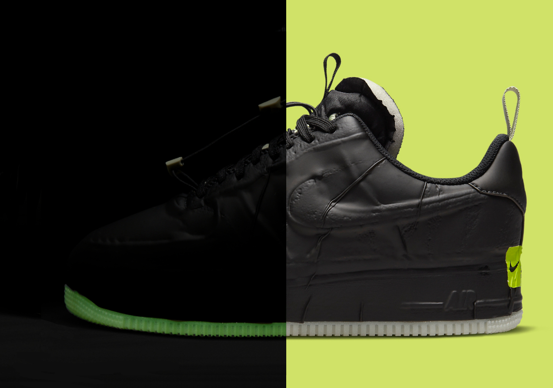 The Jarring Nike Air Force 1 Experimental Appears With "Glow-In-The-Dark" Outsoles